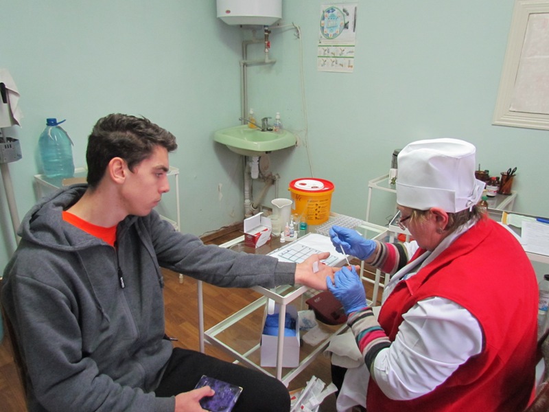Херсонские студенты сдавали кровь